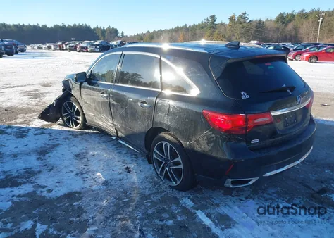 2017 Acura Mdx Advance z USA, uszkodzony, nr VIN 5FRYD4H84HB024208